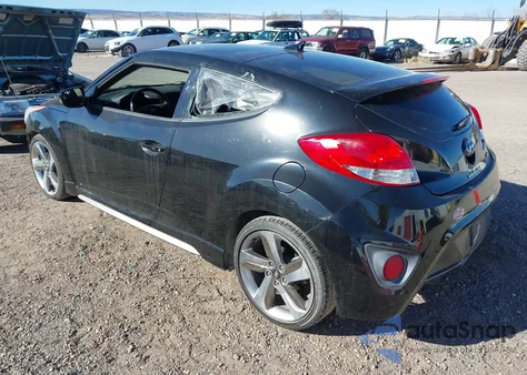 2015 Hyundai Veloster Turbo z USA, uszkodzony, nr VIN KMHTC6AE0FU235058